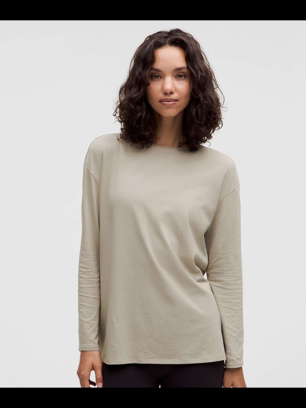 Lululemon Relaxed-Fit Boatneck Long-Sleeve Shirt Riverstone
